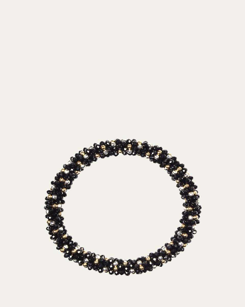 14K Gold and Silver Spinel Bracelet